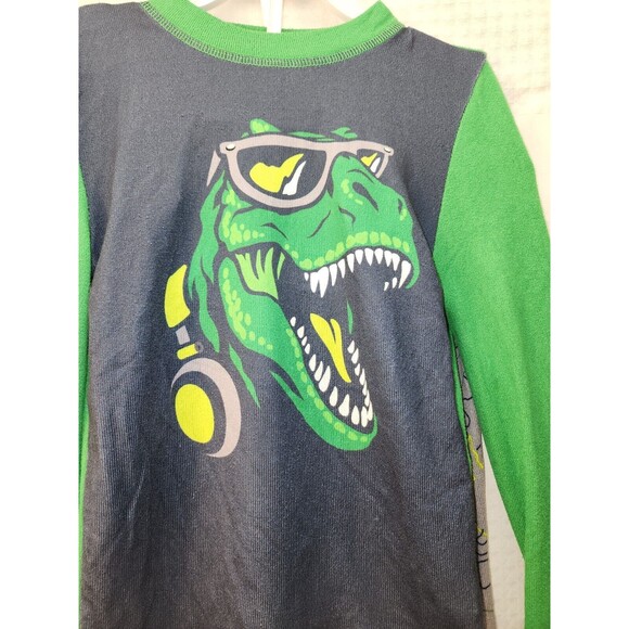Saint Eve Pajama Set Boys Size 4 Dinosaurs Long Sleeve Lightweight - Picture 2 of 6